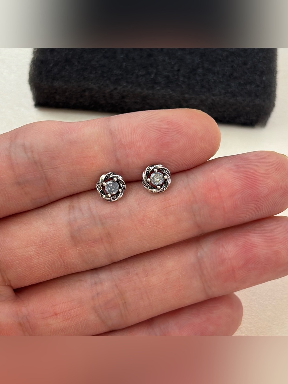 6mm CZ Star Stud Earrings for Men Women Streetwear Punk Hip Hop Unisex Earrings
